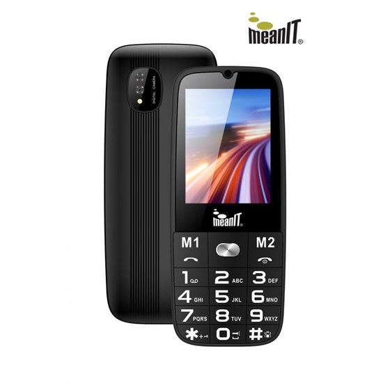 MEANIT SENIOR 15 MOBILNI TELEFON, 2.4", CRNI, MGSM109