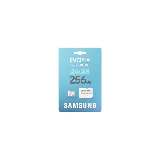 Memorija microSDXC 256GB Samsung EVO PLUS microSDXC UHS-I U3 + Adapter, MB-MC256SA