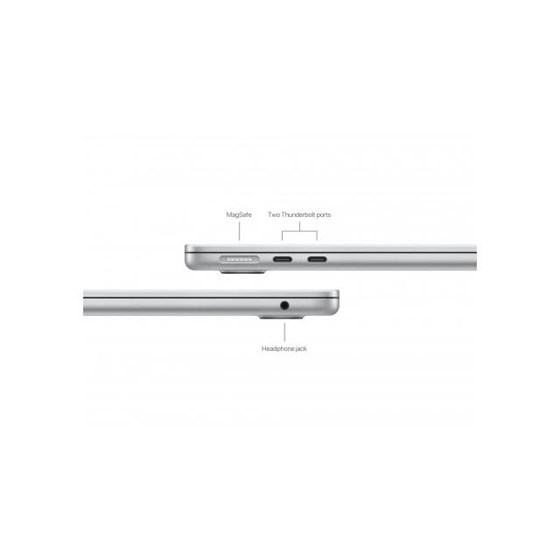 Apple MacBook Air, mxct3cr/a, 13-inch, M3 chip with 8-core CPU and 10-core GPU, 16GB, 512GB SSD - Silver
