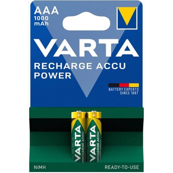 VARTA RECH.ACCU POWER R2U  1000MAH AAA BLI2 