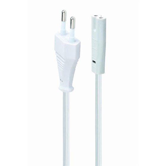 Kabel za napajanje 1.8m Gembird bijeli, P/N: PC-184/2-W