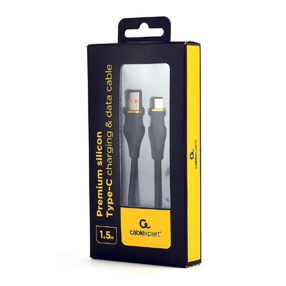 Kabel USB A - USB C, 1.5m, 2.1A, 480Mbps, Gembird, CC-USB2S-AMCM-1.5M-BK