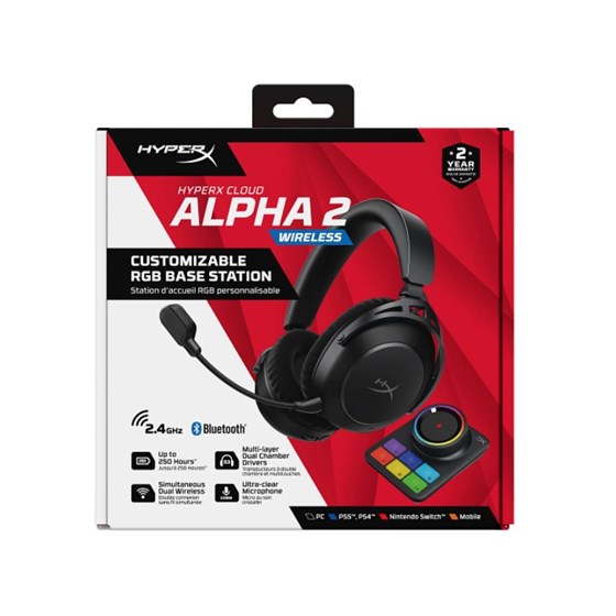 HyperX Cloud Alpha 2 – bežične gaming slušalice AJ5C7AA