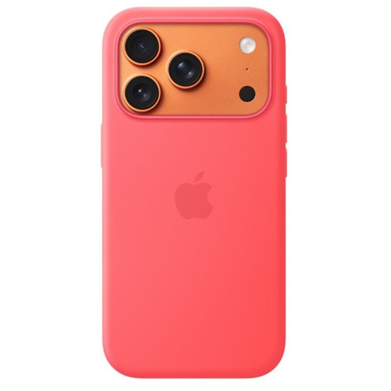 Apple iPhone 17 Pro Silicone Case with MagSafe - Bright Guava (SEASONAL)