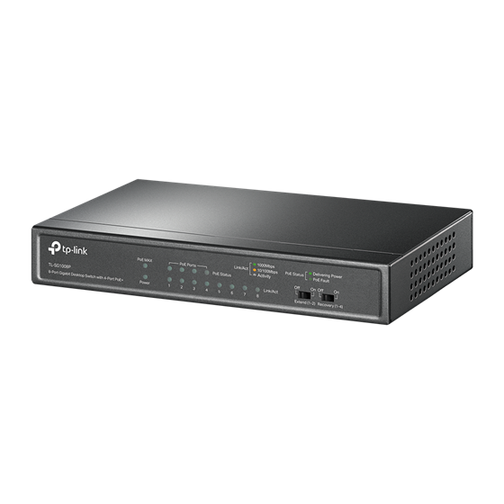 TP-Link TL-SG1008P, 8-port Gigabit PoE Switch, 4×PoE+ ports