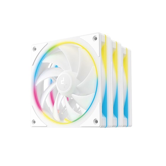 Ventilator DeepCool FL12 SE, 3-in-1, PWM, 120mm, 3 Pack, White,ARGB,  R-FL12SE-WHAPN3-G