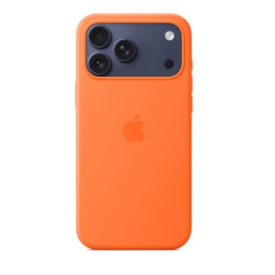 Apple iPhone 17 Pro Max Silicone Case with MagSafe – Orange