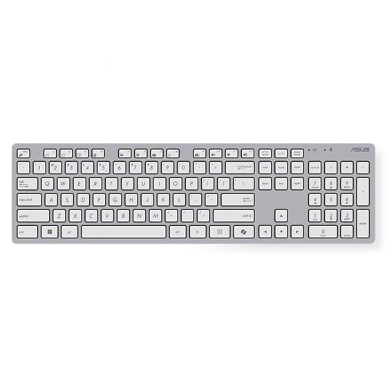 Tipkovnica + miš Asus W5000, bežični, bijeli, ENG, 90XB0430-BKM420