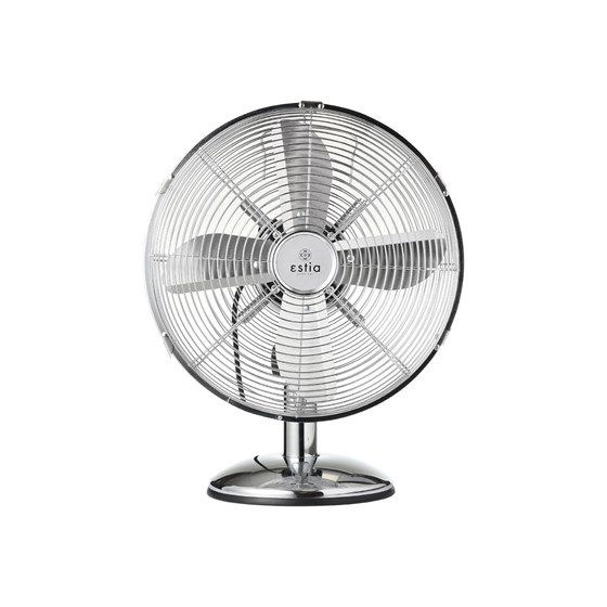 Estia Ventilator Retroflow  06-21542;srebrni;stolni