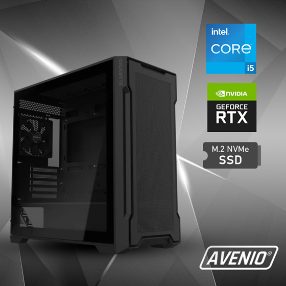 Avenio ProGamer Intel Core i5 14400F 4.70GHz 16GB 1TB SSD NVMe W11 Home nVidia RTX 5060 8GB GDDR7 P/N: 02243363