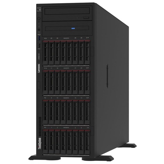 ST650 V3 Xeon Silver 4514Y (16C 2.0GHz), 1x64GB 5600MHz DDR5 RDIMM(max32), 940-8i 4GB, No HDD 2.5" (max 8), 2x 10GBase T LAN, 1x 1100W Tit(max 2), XCC2 Plat, Tower 4U