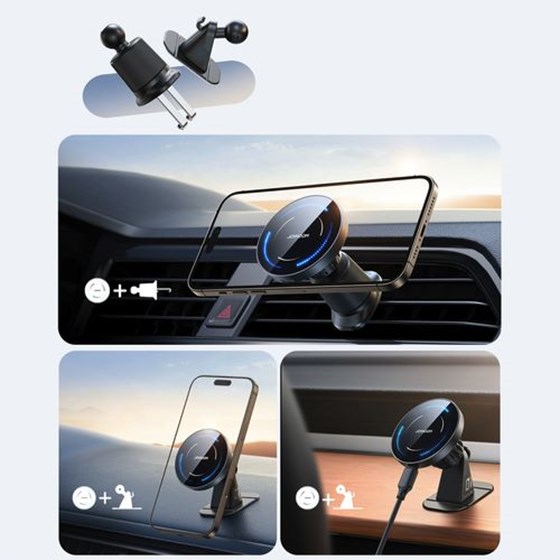 Auto držač za smartphone Joyroom JR-ZS502, MagSafe Wireless charger 15W (max)