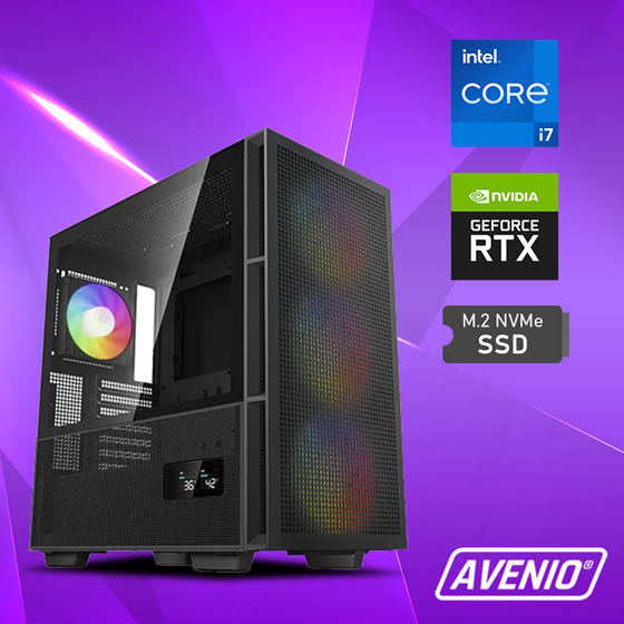 Avenio Prodigy Intel Core i7 14700KF 5.60GHz 32GB 2TB NVMe SSD Wi-Fi Win 11 Pro nVidia GeForce RTX 5070 TI 16GB GDDR7 OC Edition P/N: 02243395