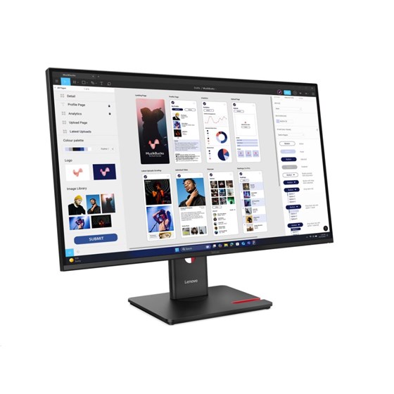 Monitor Lenovo ThinkVision T32UD-40, 64B0GAT1EU, 31.5" UHD IPS, HDMI, DP, USB-C, pivot, 36mj