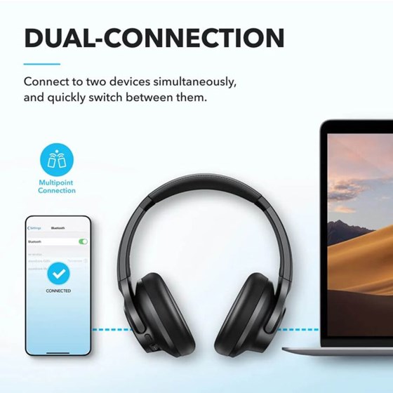 Anker Soundcore Q20i naglavne bluetooth slušalice, crne 