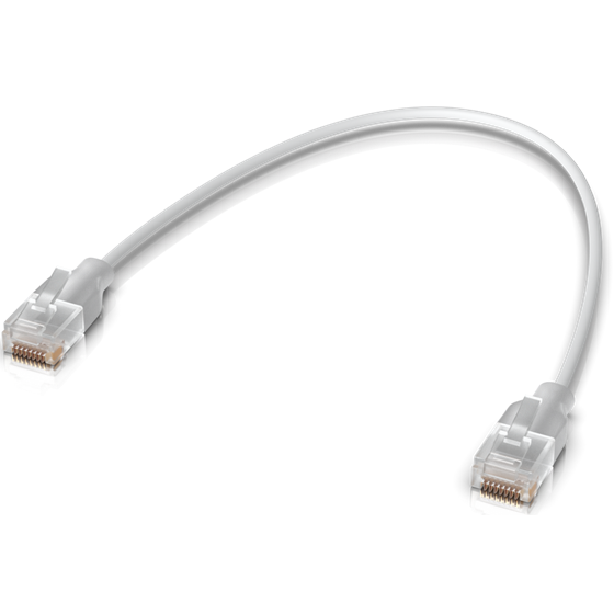 Ubiquiti Etherlighting Patch Cable 0,15m, bijeli, 24-pack (UACC-Cable-Patch-EL-0.15M-W-24)