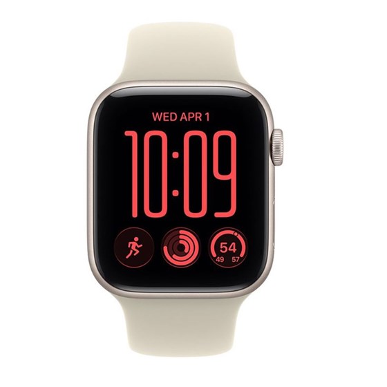 Apple Watch SE3 v2 GPS 40mm Starlight Aluminium Case with Sand Sport Band - M/L