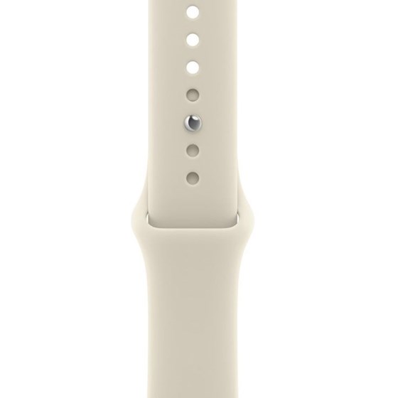 Apple Watch SE3 v2 GPS 44mm Starlight Aluminium Case with Sand Sport Band - S/M