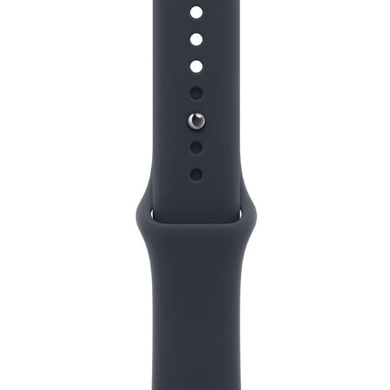 Apple Watch SE3 v2 GPS 44mm Midnight Aluminium Case with Navy Blue Sport Band - S/M