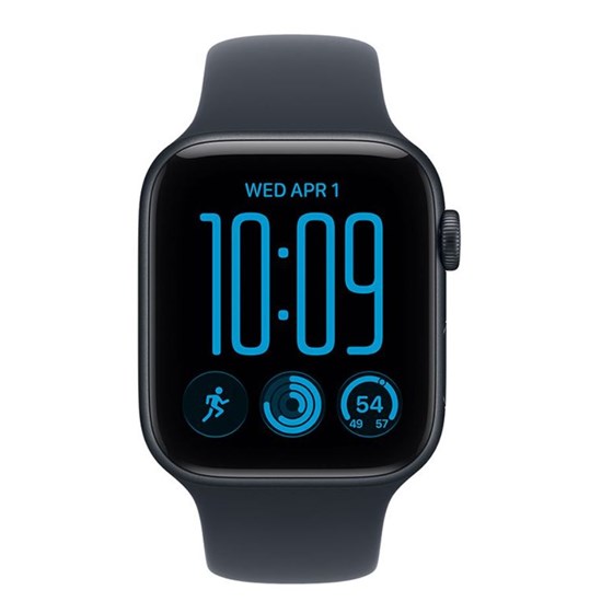 Apple Watch SE3 v2 Cellular 40mm Midnight Aluminium Case with Navy Blue Sport Band - S/M