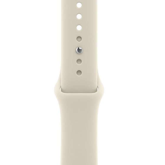 Apple Watch SE3 v2 Cellular 44mm Starlight Aluminium Case with Sand Sport Band - S/M