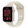Apple Watch SE3 v2 Cellular 44mm Starlight Aluminium Case with Sand Sport Band - M/L