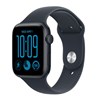 Apple Watch SE3 v2 Cellular 44mm Midnight Aluminium Case with Navy Blue Sport Band - S/M
