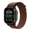 Apple Watch Ultra 4 Cellular 49mm Black Titanium Case with Burgundy Alpine Loop - L