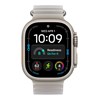 Apple Watch Ultra 4 Cellular 49mm Natural Titanium Case with Translucent Grey Ocean Band