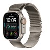 Apple Watch Ultra 4 Cellular 49mm Natural Titanium Case with Natural Titanium Milanese Loop - S