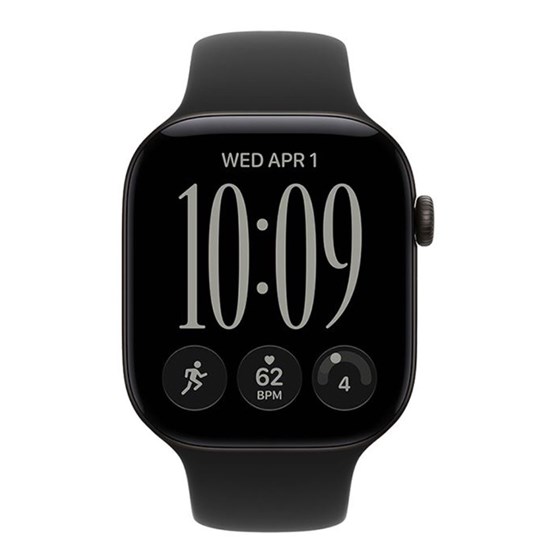 Apple Watch S12 GPS 42mm Black Aluminium Case with Black Sport Band - S/M