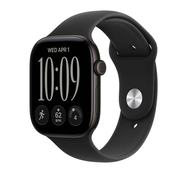Apple Watch S12 GPS 42mm Black Aluminium Case with Black Sport Band - M/L