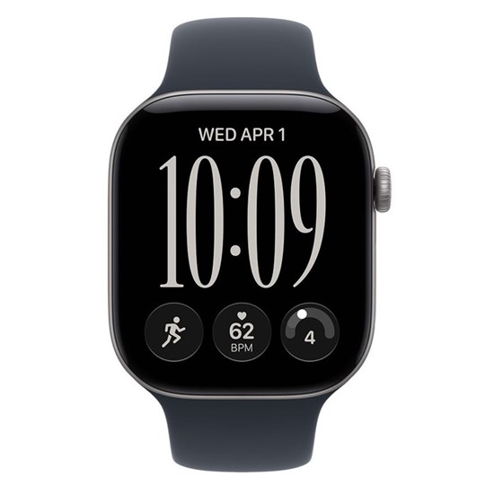 Apple Watch S12 GPS 46mm Space Grey Aluminium Case with Navy Blue Sport Band - S/M
