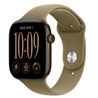 Apple Watch S12 GPS 46mm Dark Bronze Aluminium Case with Olive Sport Band - M/L