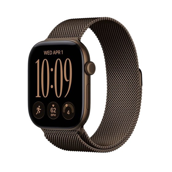 Apple Watch S12 GPS 42mm Dark Bronze Aluminium Case with Dark Bronze Milanese Loop