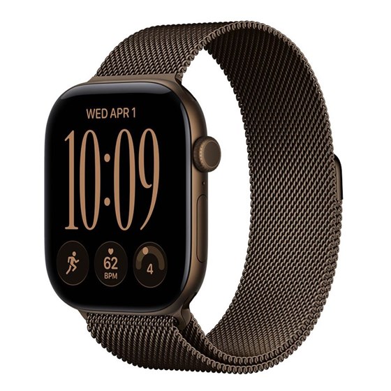 Apple Watch S12 GPS 46mm Dark Bronze Aluminium Case with Dark Bronze Milanese Loop - M/L