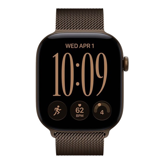 Apple Watch S12 GPS 46mm Dark Bronze Aluminium Case with Dark Bronze Milanese Loop - M/L