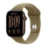 Apple Watch S12 Cellular 42mm Dark Bronze Aluminium Case with Olive Sport Band - S/M