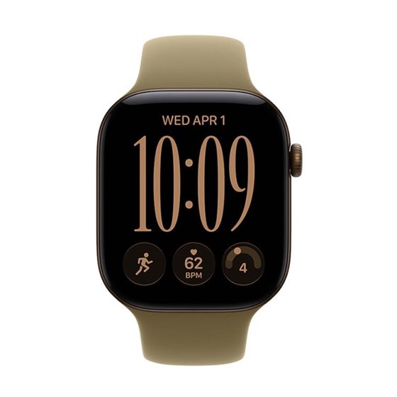Apple Watch S12 Cellular 42mm Dark Bronze Aluminium Case with Olive Sport Band - S/M