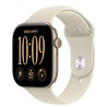 Apple Watch S12 Cellular 46mm Light Gold Aluminium Case with Sand Sport Band - M/L