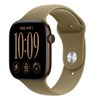 Apple Watch S12 Cellular 46mm Dark Bronze Aluminium Case with Olive Sport Band - S/M