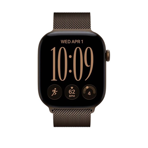 Apple Watch S12 Cellular 42mm Dark Bronze Aluminium Case with Dark Bronze Milanese Loop