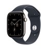 Apple Watch S12 Cellular 42mm Natural Titanium Case with Navy Blue Sport Band - S/M