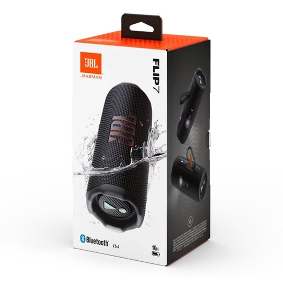 Zvučnik JBL Flip 7, Bluetooth 5.4 prijenosni, vodootporan, 35W, crni