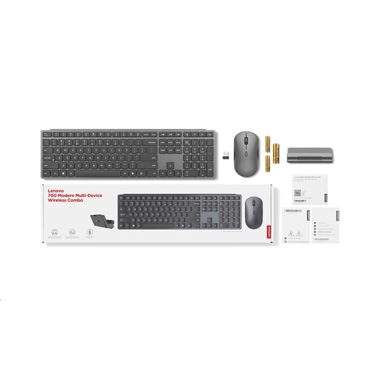 Tipkovnica Bežična Lenovo 700 Modern Multi-Device Wireless Combo-Slovenian P/N: GX31S04983