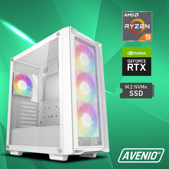 Avenio Vector AMD Ryzen 9 7900X3D 5.60GHz 32GB 1TB SSD NVMe W11P nVidia GeForce RTX 5060 Ti 16GB GDDR6X P/N: 02243394