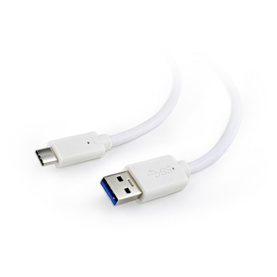 Kabel USB A 3.0 - USB C 1m Gembird bijeli P/N: CCP-USB3-AMCM-1M-W