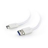 Kabel USB A 3.0 - USB C 1m Gembird bijeli P/N: CCP-USB3-AMCM-1M-W